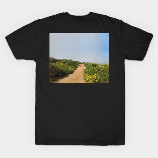 Morning Walk Through Flower Field in San Diego T-Shirt